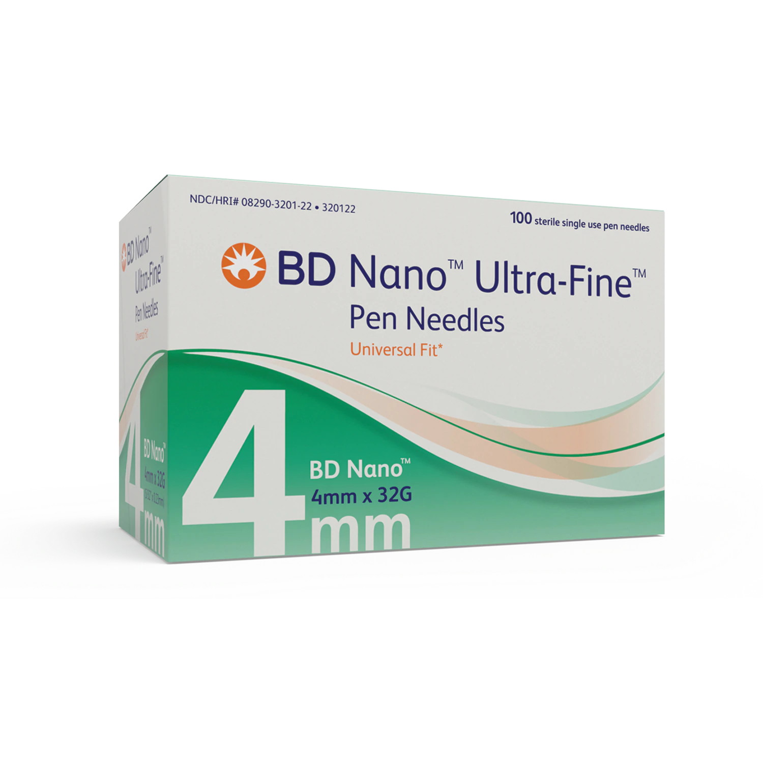 BD Nano™ Ultra-Fine™ Pen Needles 4mm X 32G - 320122 | BD